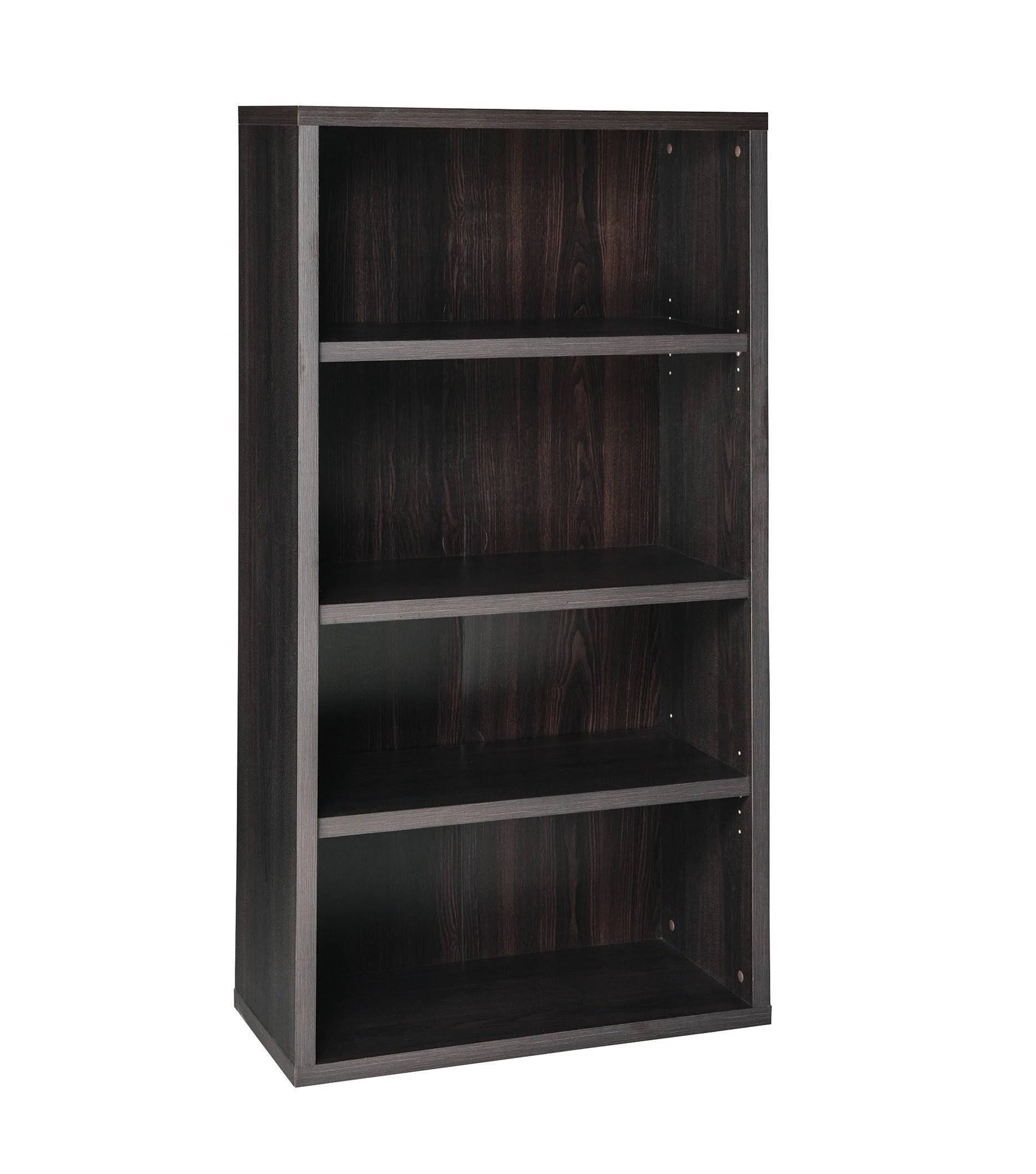 Closetmaid 4-Shelf Bookcase Black Walnut