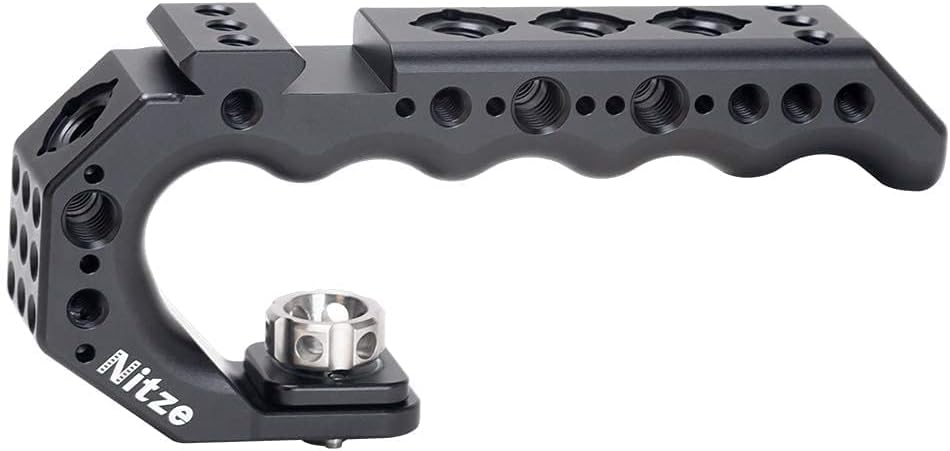 Nitze Stinger Handle Universal Top Handle Grip for Camera Cage with ARRI Locating Pins - PA28-BK Pack of 2