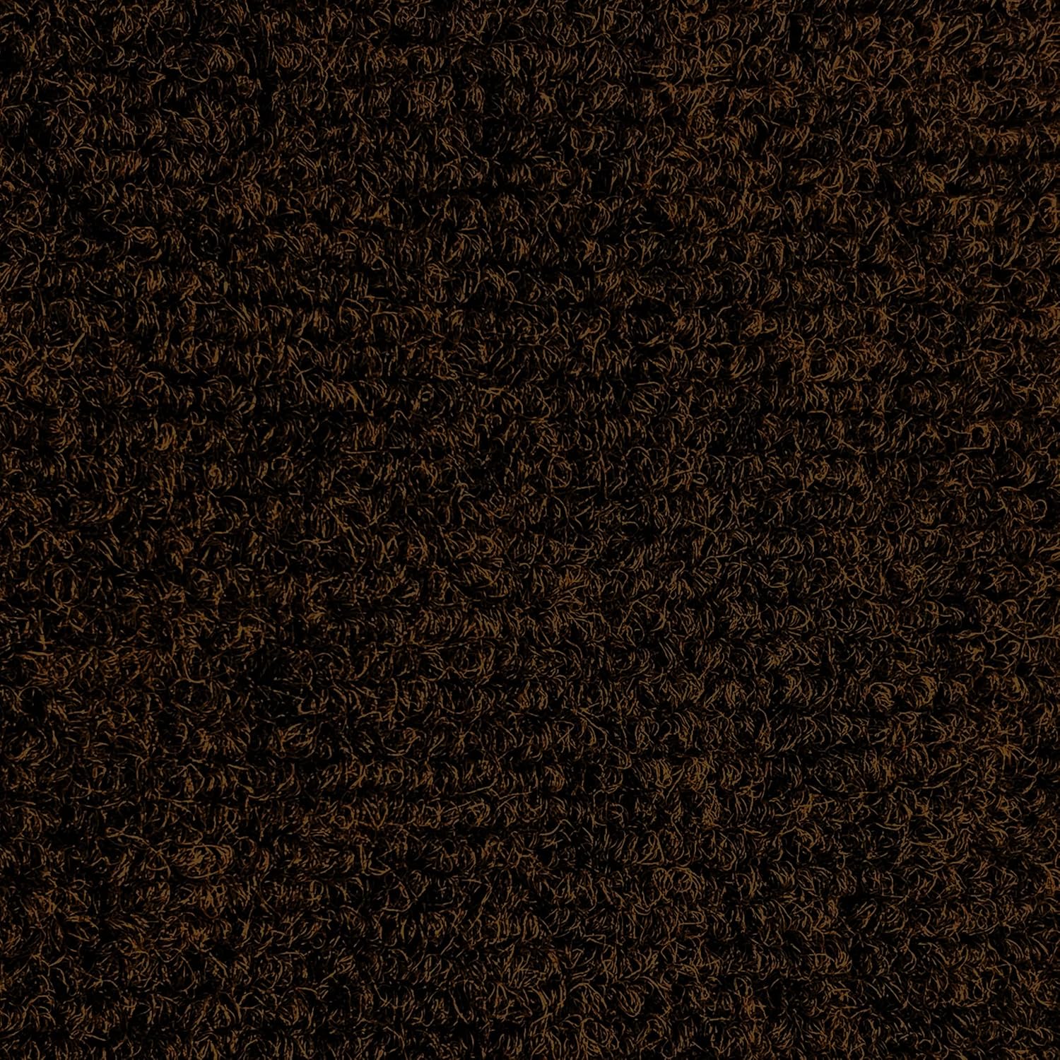 House, Home and More Indoor Outdoor Carpet with Rubber Marine Backing - Dark Brown - 6 Feet x 15 Feet
