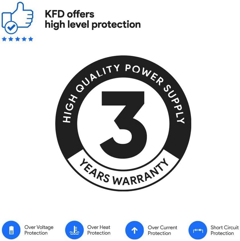 KFD 200W 19.5V 10.3A AC Adapter for HP OMEN 15 15t 17 17t ZBook 15 17 G3 G4 G5 G6 G7 Studio G3 G4 G5 G6 Pavilion Gaming 15 16 17 Envy 15 2020 15-cx 15-dc0000,TPN-CA03 TPN-DA10,L00818-850,ADP-200HB B Pack of 2