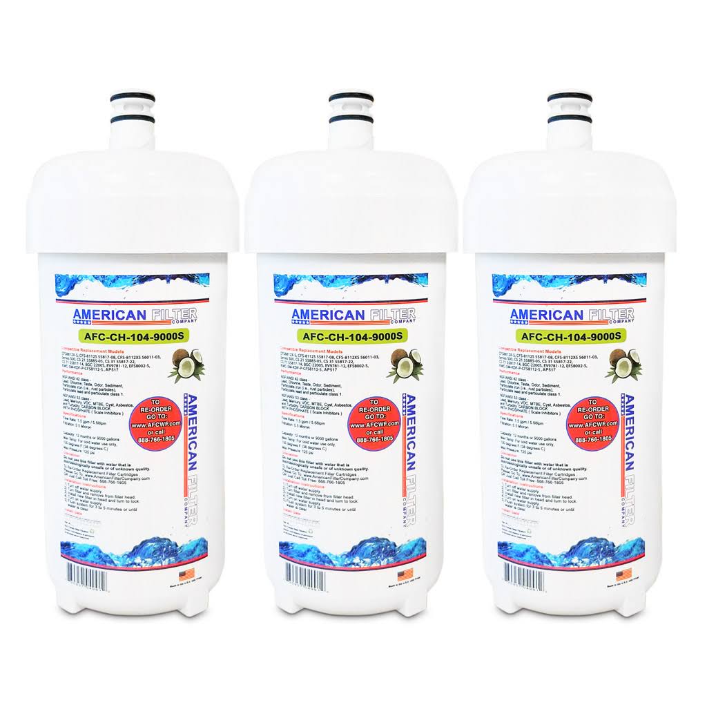 AFC Brand Water Filters (Comparable to Aqua Pure AP517 FILTERS) 3 Pack