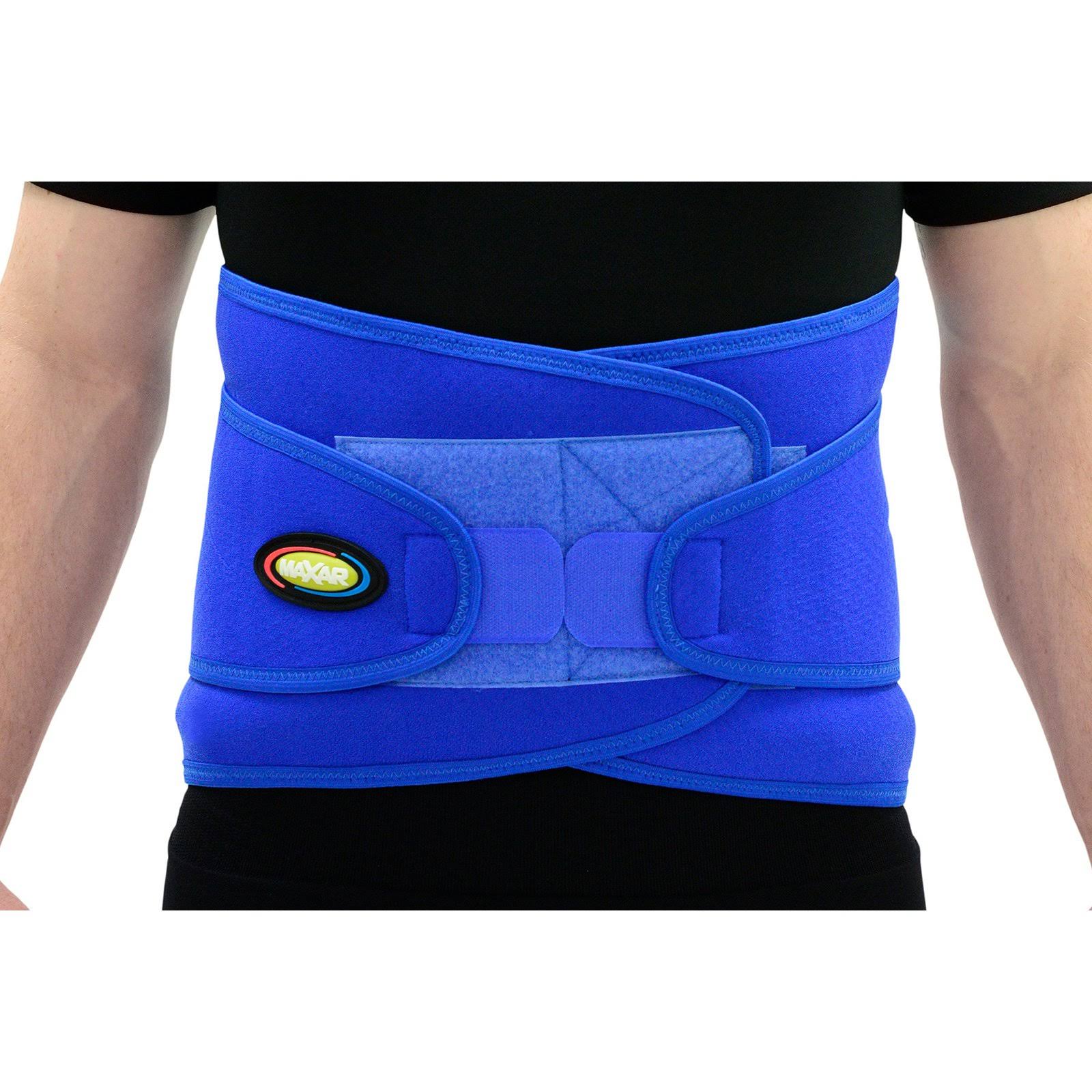 MAXAR Airprene Sport Belt (Breathable Neoprene Lumbo-Sacral Support) - Blue - Large