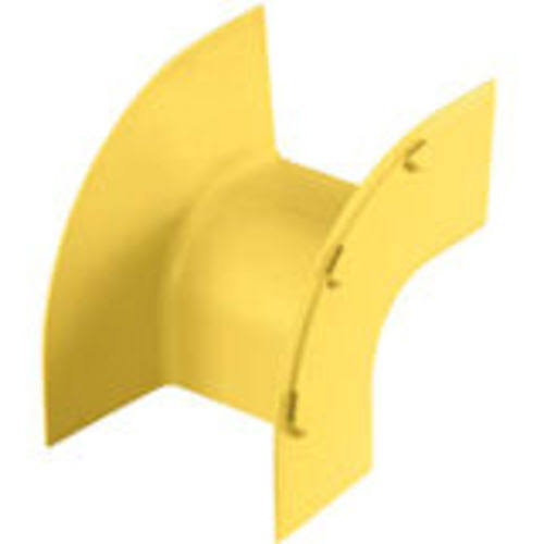 Panduit FiberRunner 6x4 System Fittings Cable raceway right angle fitting - Yellow ABS plastic