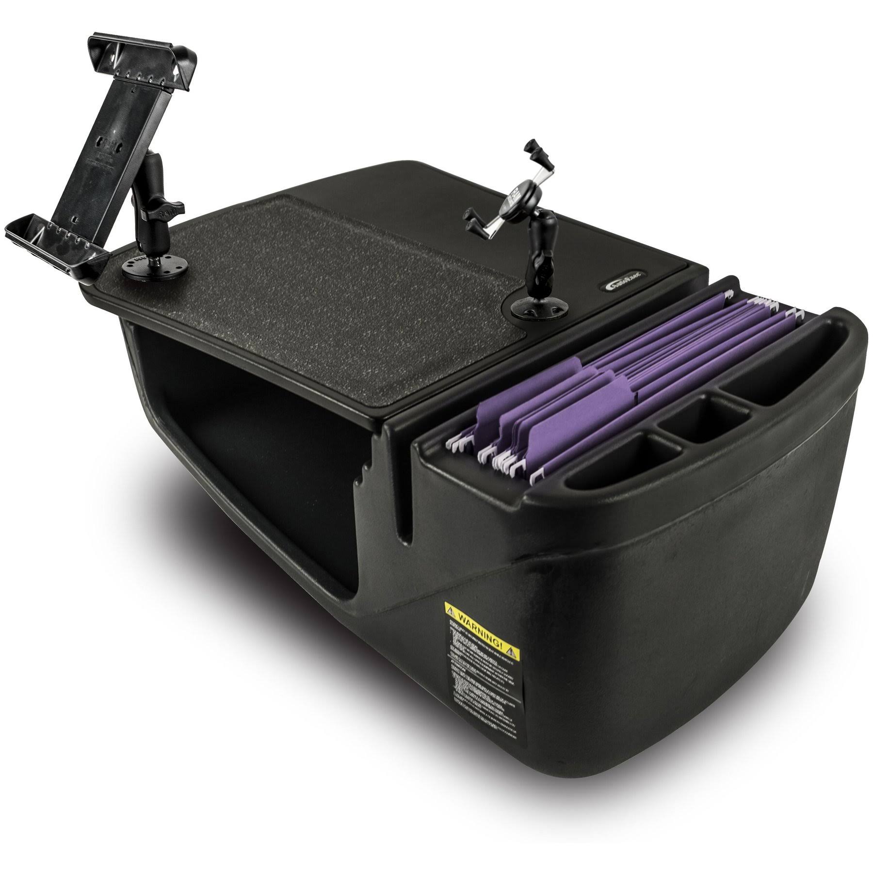 AutoExec Efficiency GripMaster Black with iPad/Tablet Mount and X-Grip Phone Mount