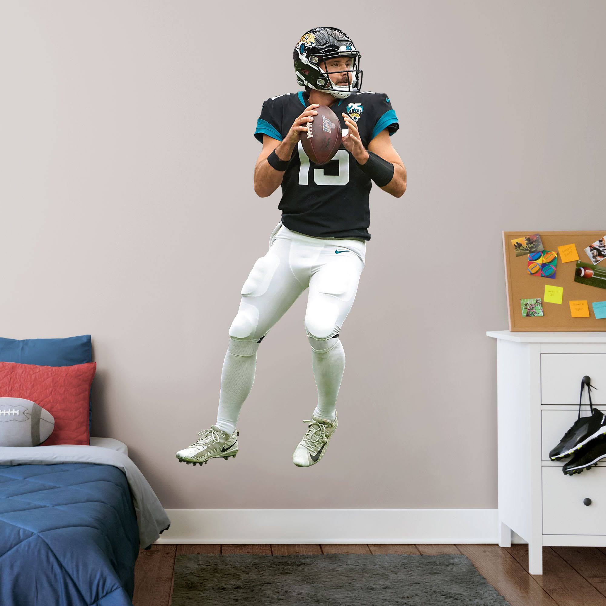 Gardner Minshew for Jacksonville Jaguars - Officially Licensed NFL Removable Wall Decal XL by Fathead | Vinyl