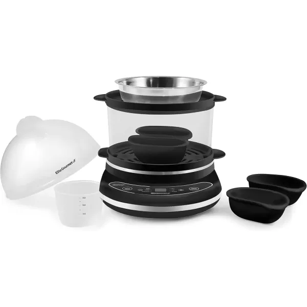 Egg Cookers EGC314M Easy Egg Cooker Food Steamer, Rice Cooker, Poacher, Omelet & Soft, Medium, Hard-Boiled with Programmable Presets and Delay Timer, BPA Free, 14 eggs, Mint(Black)