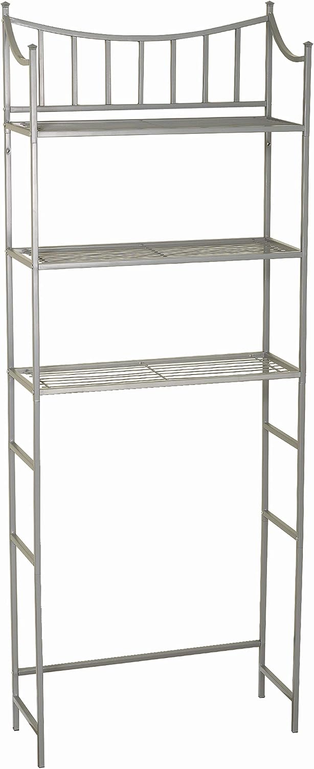 Zenna Home 9065NN Bathroom Spacesaver, Pearl Nickel Pack of 2