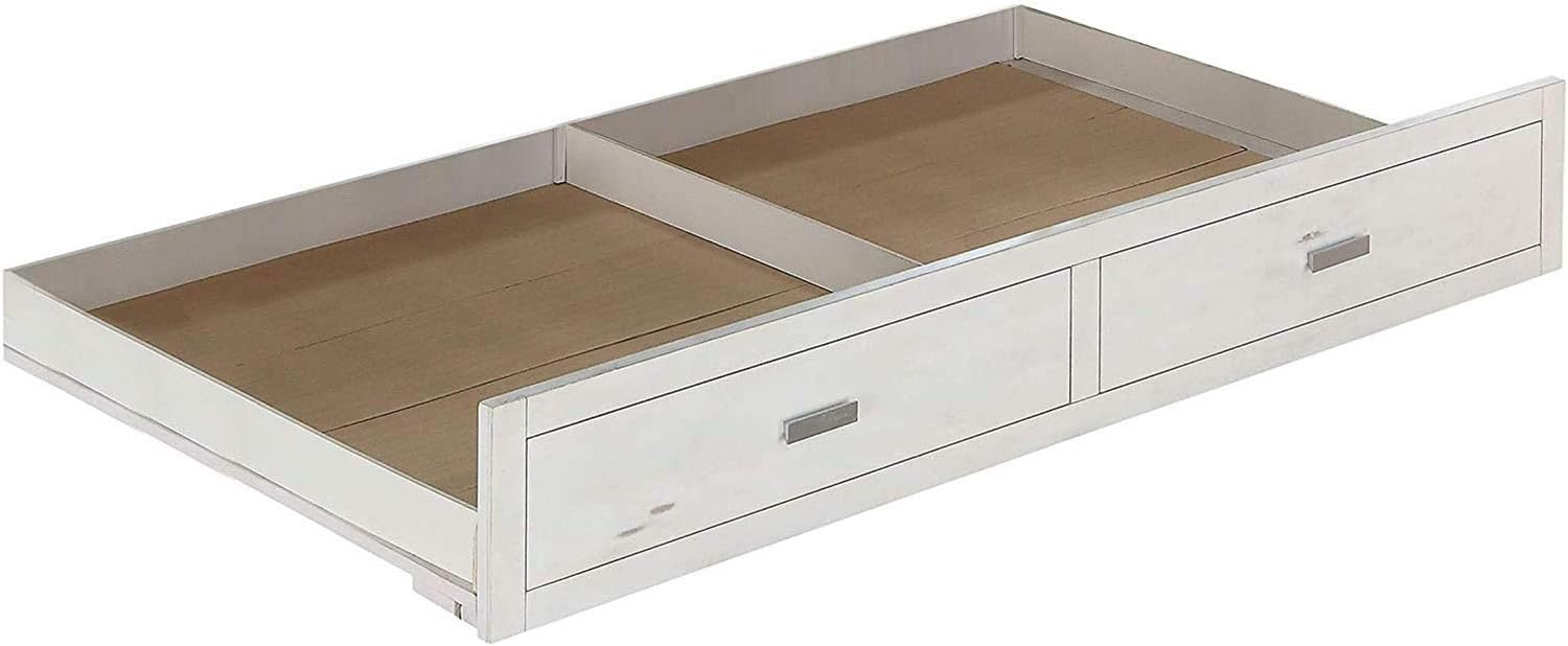 Acme Furniture Tree House II Bunk, Weathered White & Washed Gray