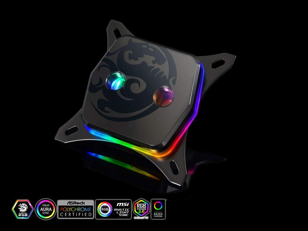 Bitspower Premium Summit M CPU Water Block, Mystic Black Metal Edition