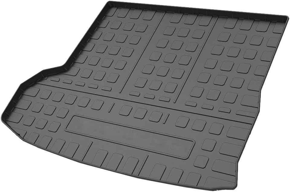 Cqlights Highlander Cargo Liner for 2014-2019 Toyota Highlander Trunk Liner Tray Heavy Duty Rubber Rear Cargo Area Mat Waterproof Protector Floor Mat Black