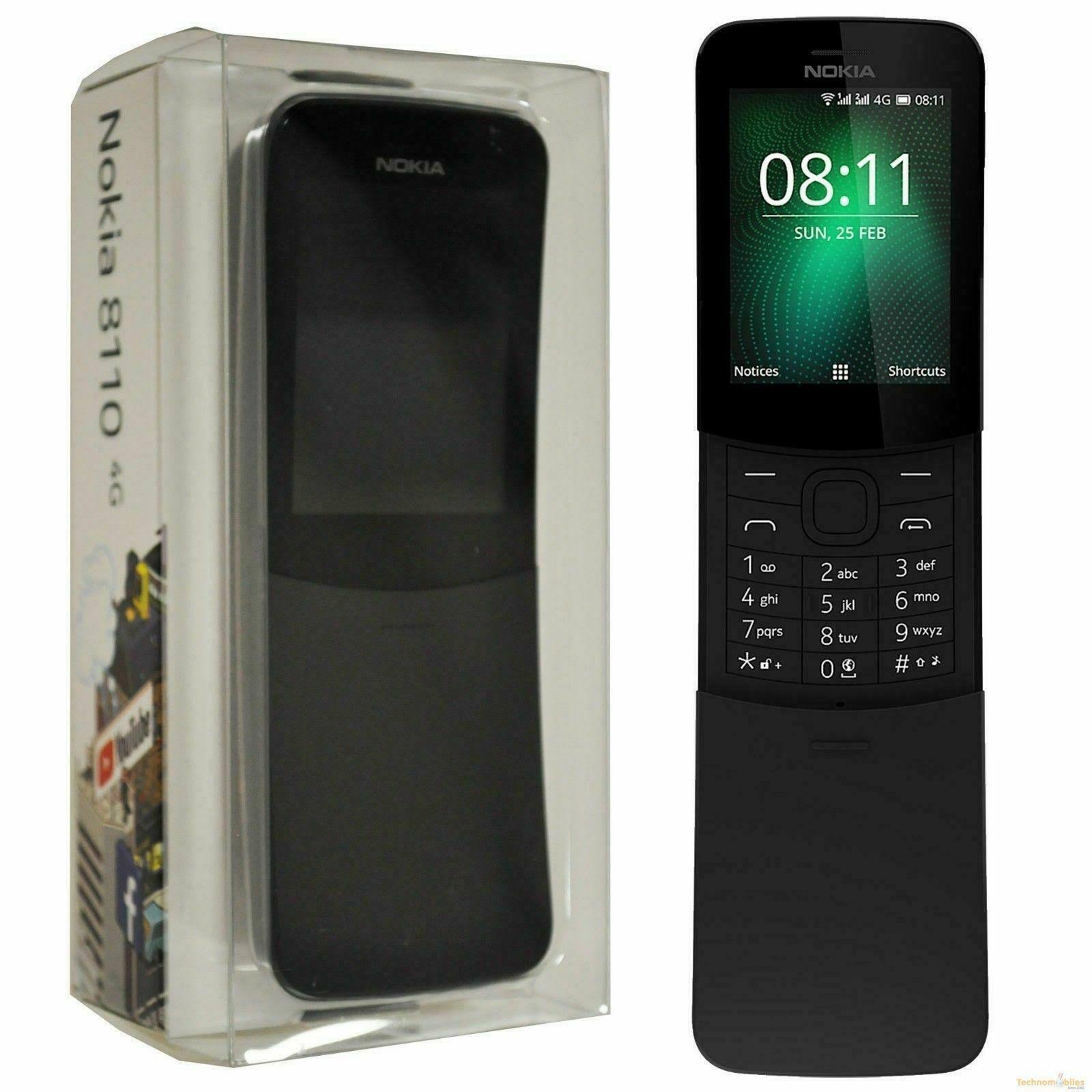 Nokia 8110 4G 2.45x22 Dual Sim 4G 0.5GB 4GB 1500mAh Black