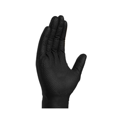 Ammex, GWHD6PKBLK, Gloveworks HD Black Nitrile Glove