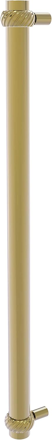 Allied Brass 402T-RP 18 Inch Refrigerator Twisted Accents Appliance Pull, Unlacquered Brass