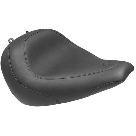 Mustang 75033 Wide Tripper Solo Seat - Smooth - Black