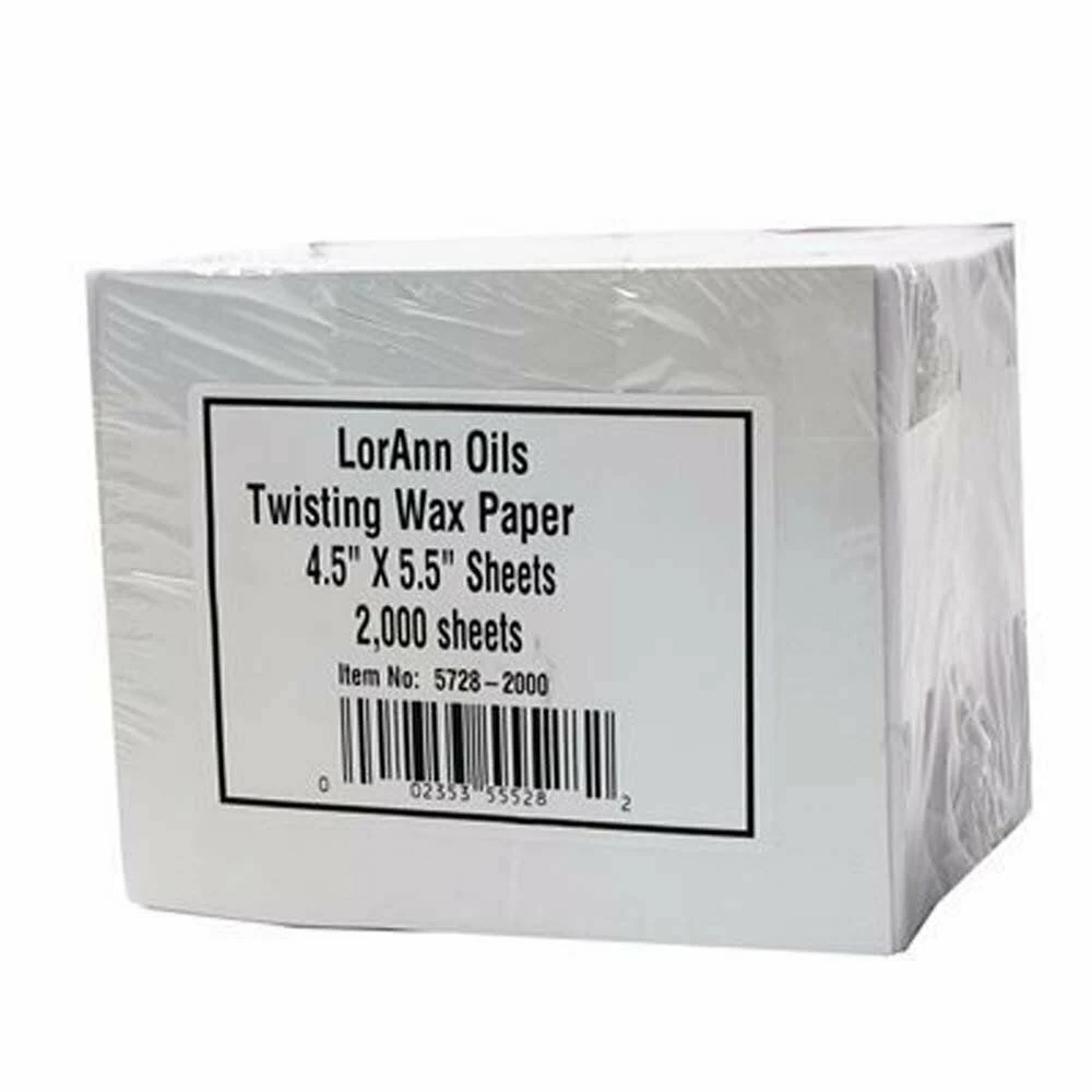 Lorann Twisting Wax Paper Sheets (2000 Pack)