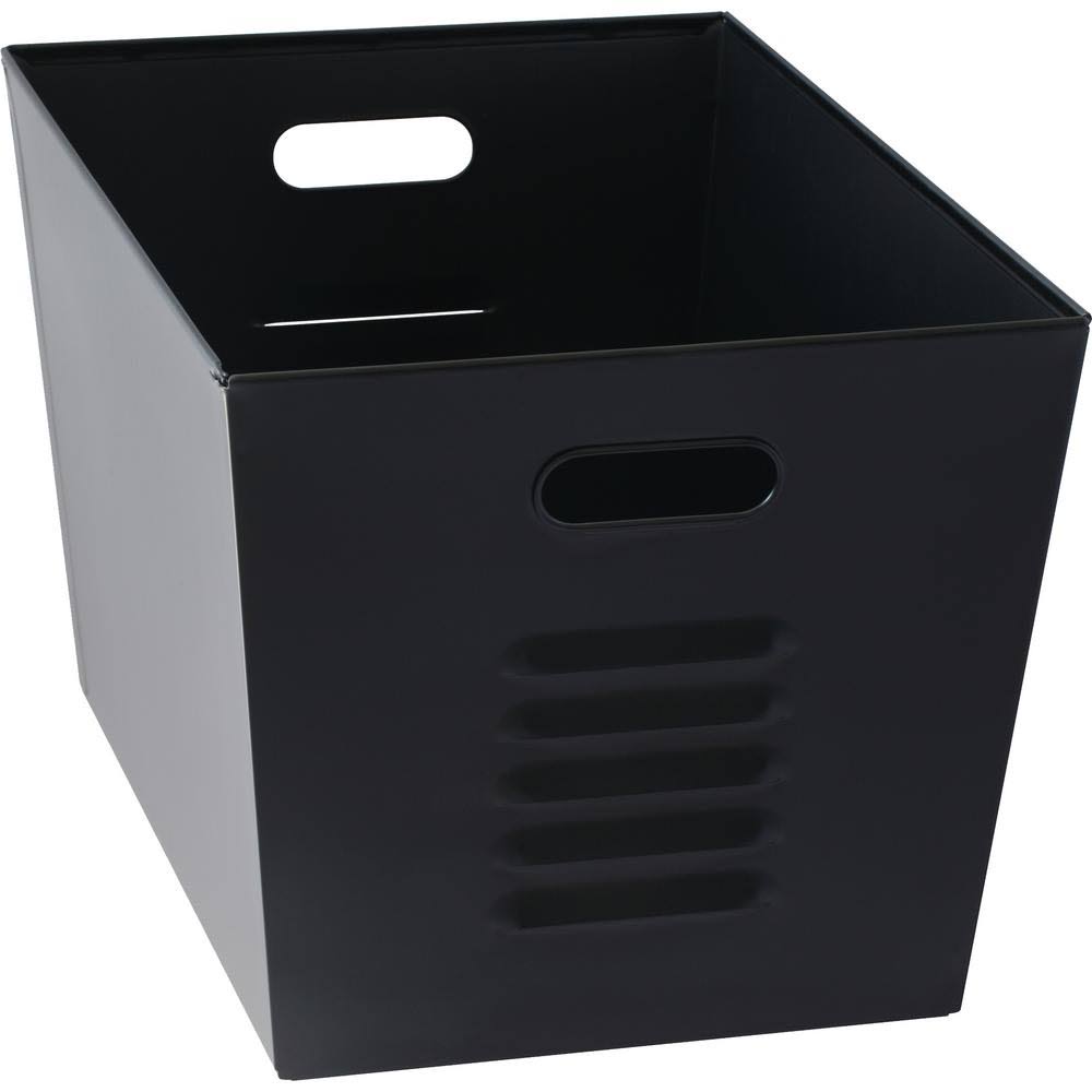 Muscle Rack Steel Black Utility Bins 12 inch Width x 11 inch Height x 17 inch Depth (Pack of 6)
