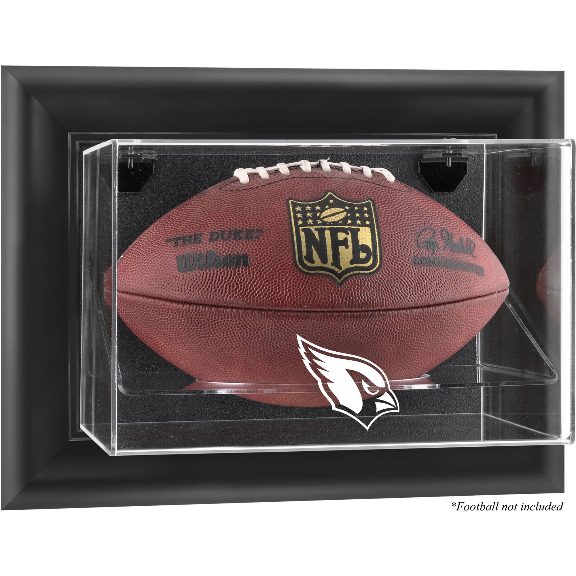 Arizona Cardinals Black Framed Wall-Mountable Football Display Case