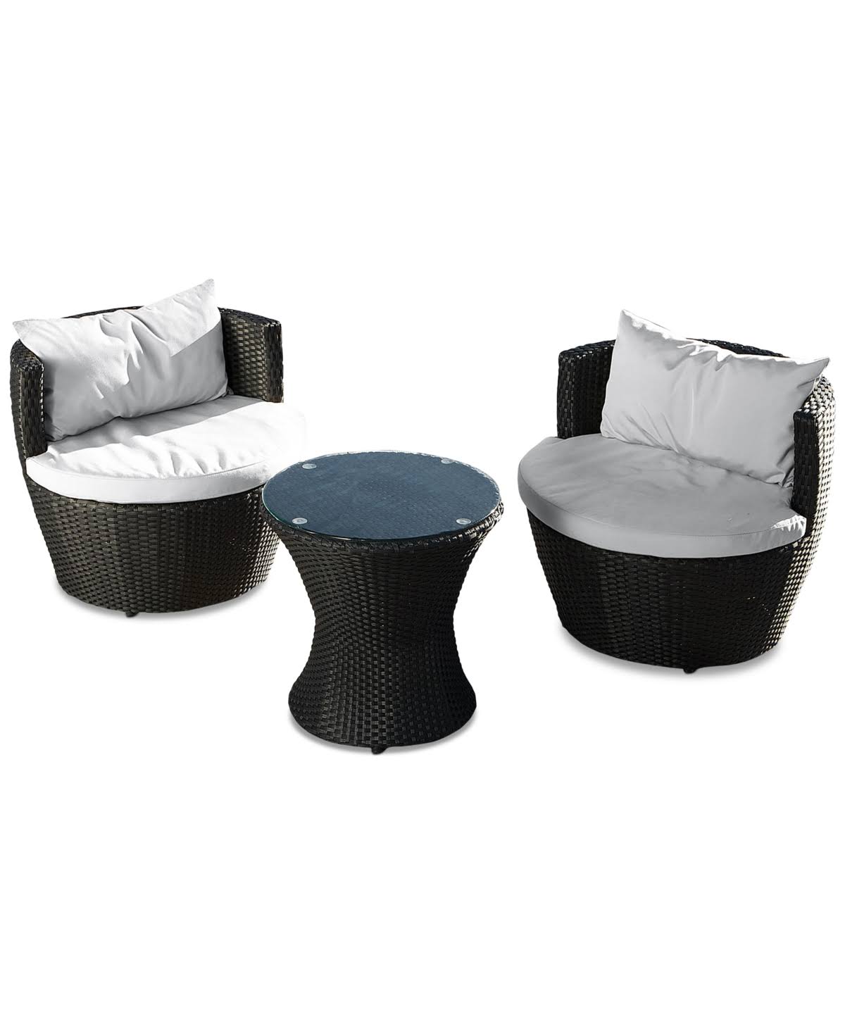 Wilden 3-Pc. Chat Set, Quick Ship - Black