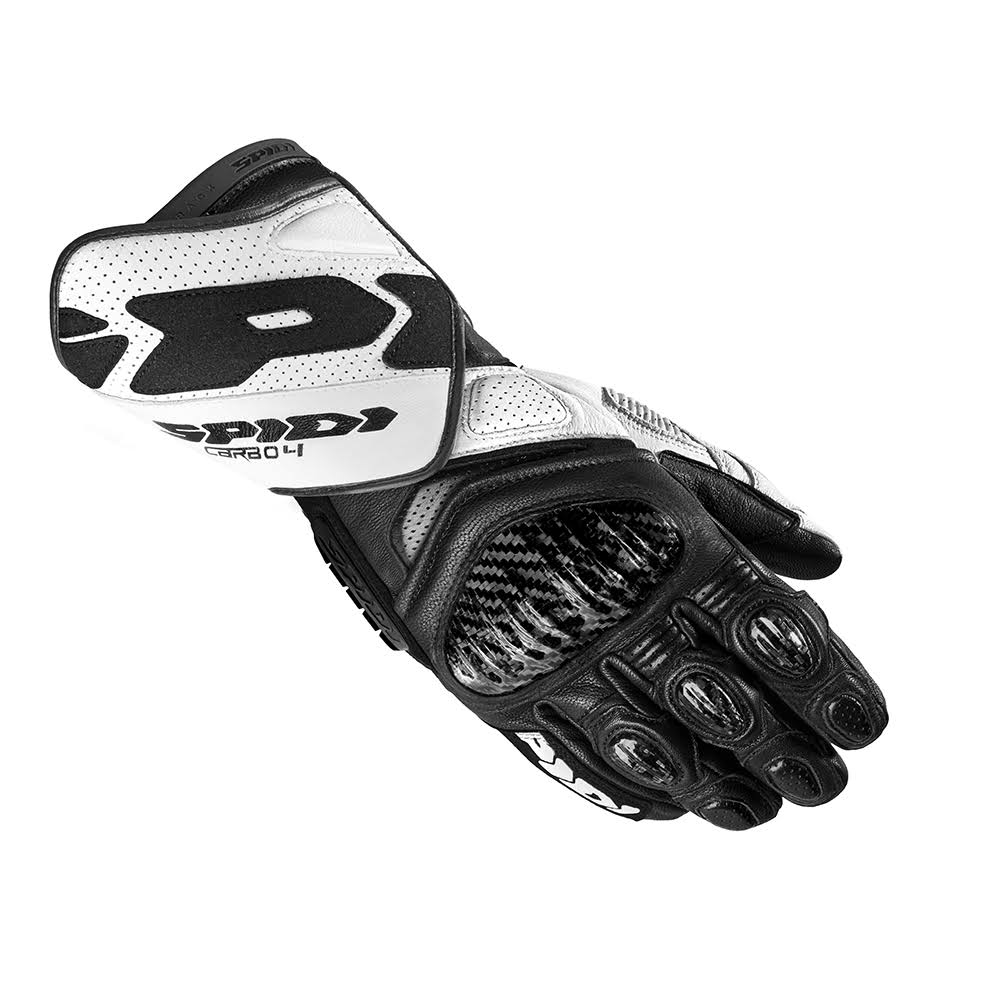 Spidi Carbo 4 Gloves 4XL Black-White