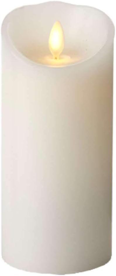 Luminara Classic 3 in. W x 6 in. H White Pillar Candle with Timer Pack of 2