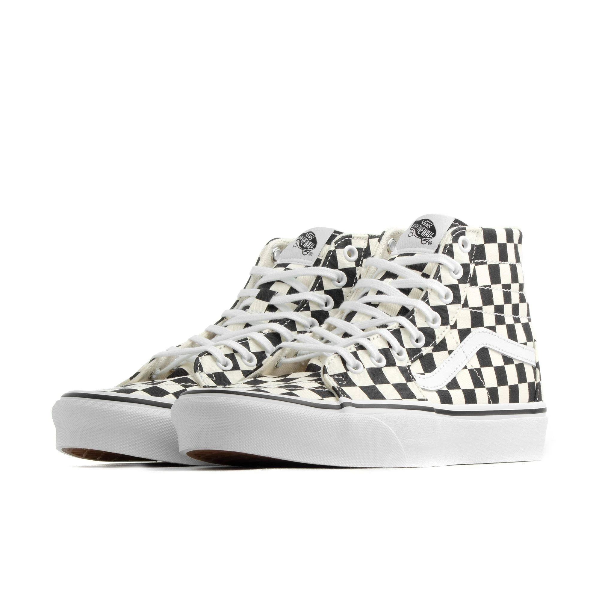 Vans Checkerboard Sk8-Hi Tapered (Black/True White)