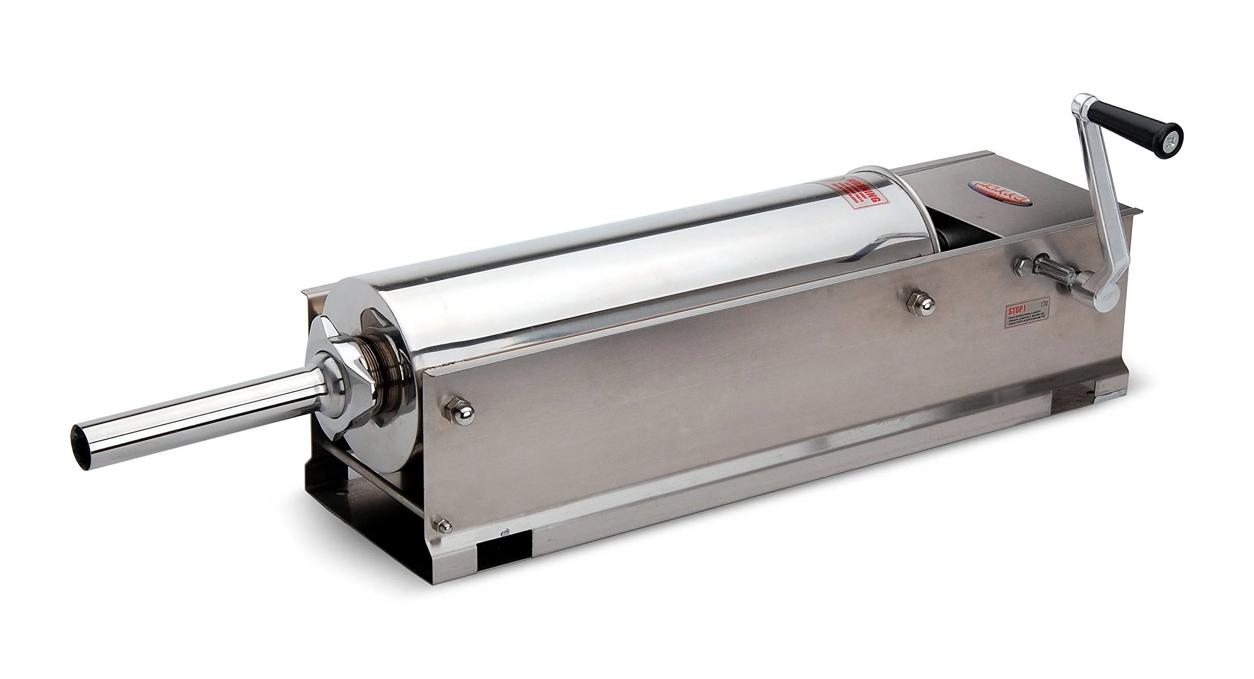 Hakka 15Lbs(7 Liter) sausage Machine 2 Speed Stainless Steel Horzontal sausage Stuffer