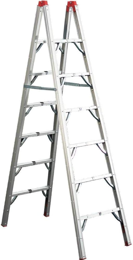 GP Logistics SLDD7 7' Compact Folding Ladder , Red