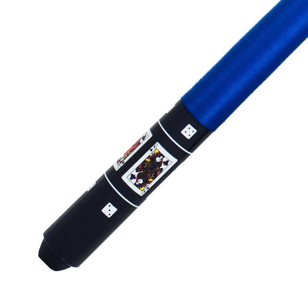 Trademark Black Royal Flush Poker Billiard Pool Cue Stick