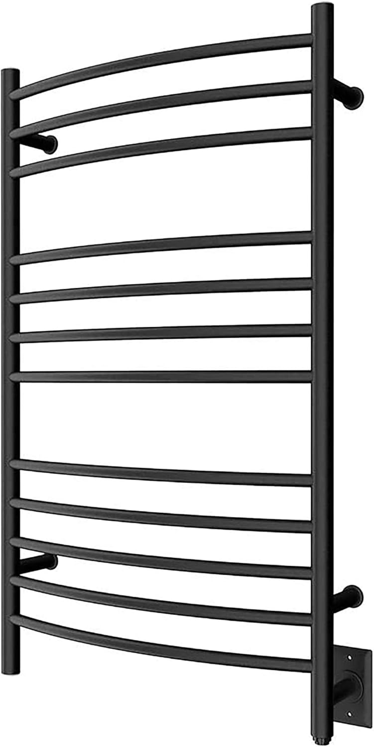 HEATGENE Towel Warmer Wall Mount Electric Plug-in/Hardwired Heated Towel Rack Brushed