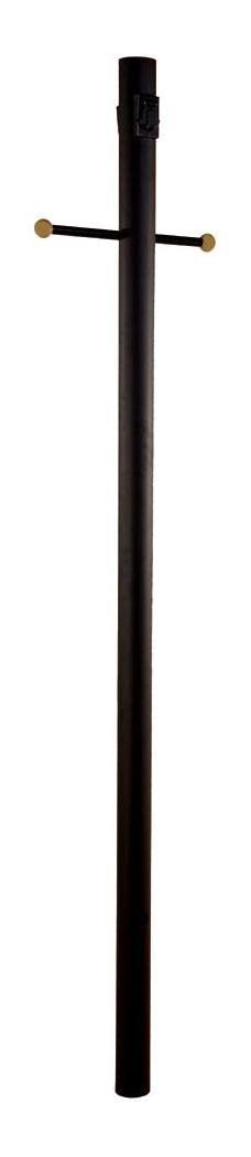 Acclaim Lighting-99BK-Direct Burial - 84 inch Smooth Post Matte Black