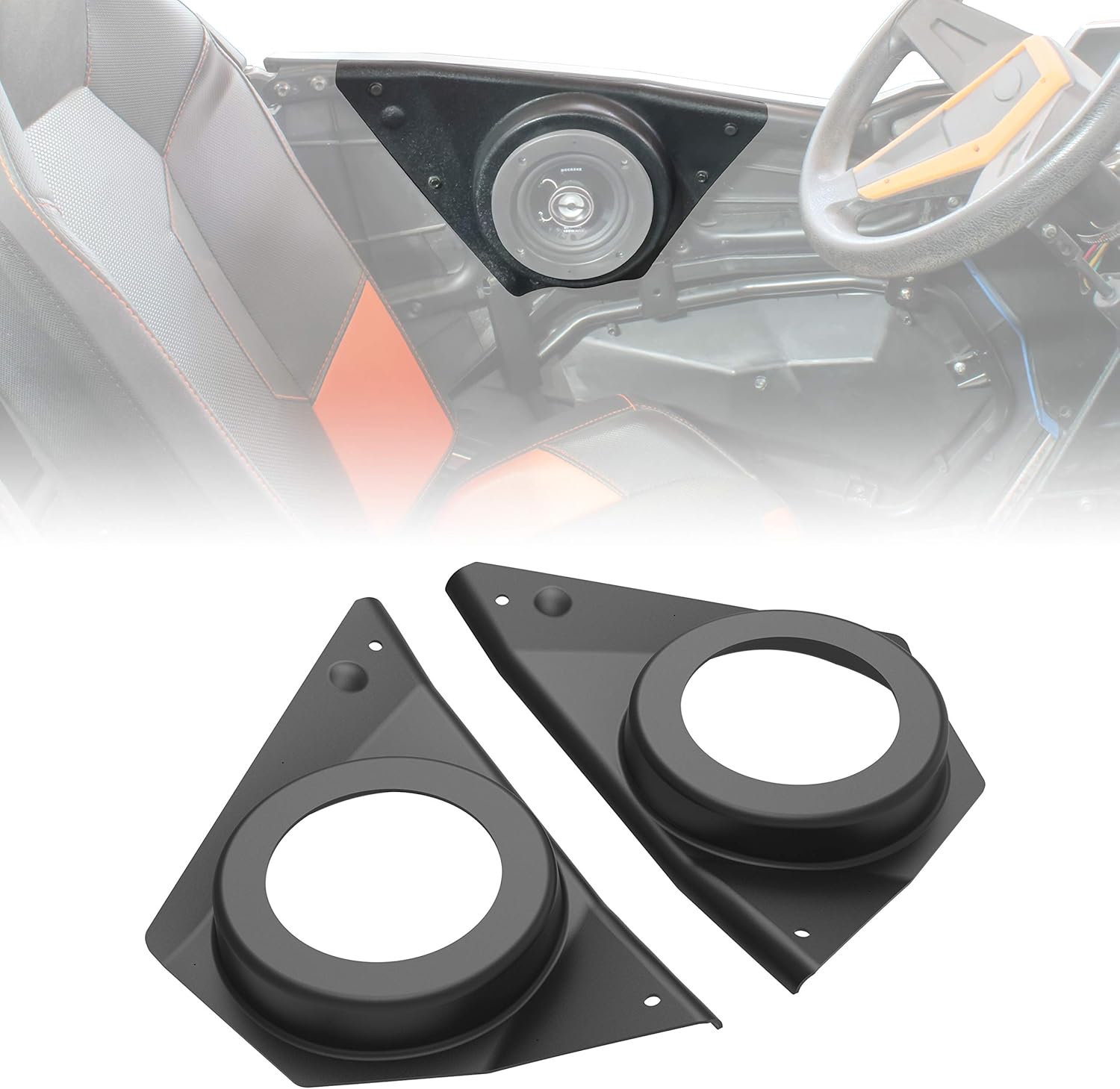 UTV Door Speaker Pods for RZR XP 1000 S 900 ACE 570 900, SAUTVS Waterproof Dustproof Front Speaker Pods Panels for Polaris RZR 900 RZR 1000 S RZR XP 1000 ACE 570 900 Accessories 2014-2021(2PCS) Pack of 2