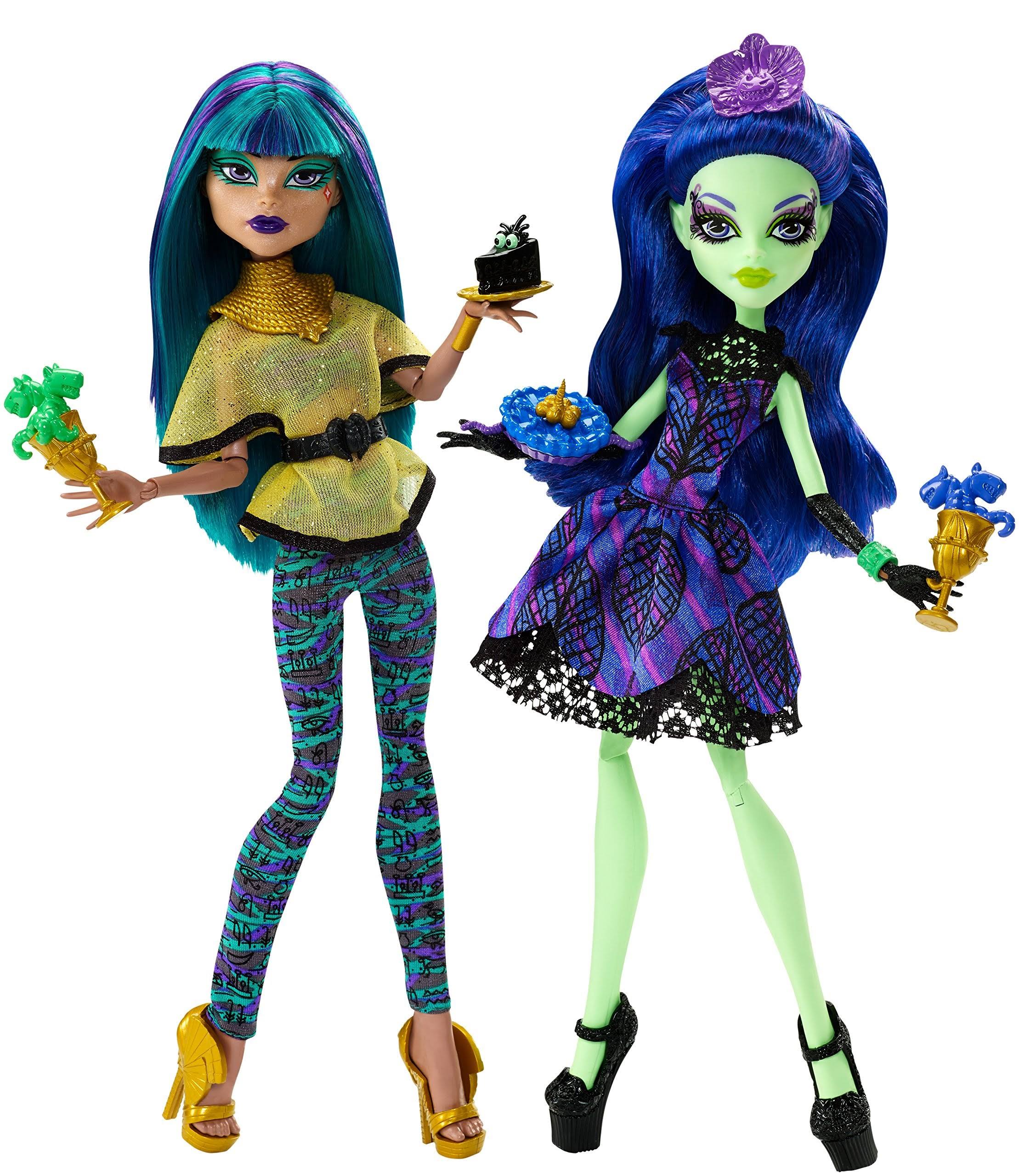 Monster High Scream u0026 Sugar Amanita Nightshade u0026 Nefera De Nile Doll 2-Pack