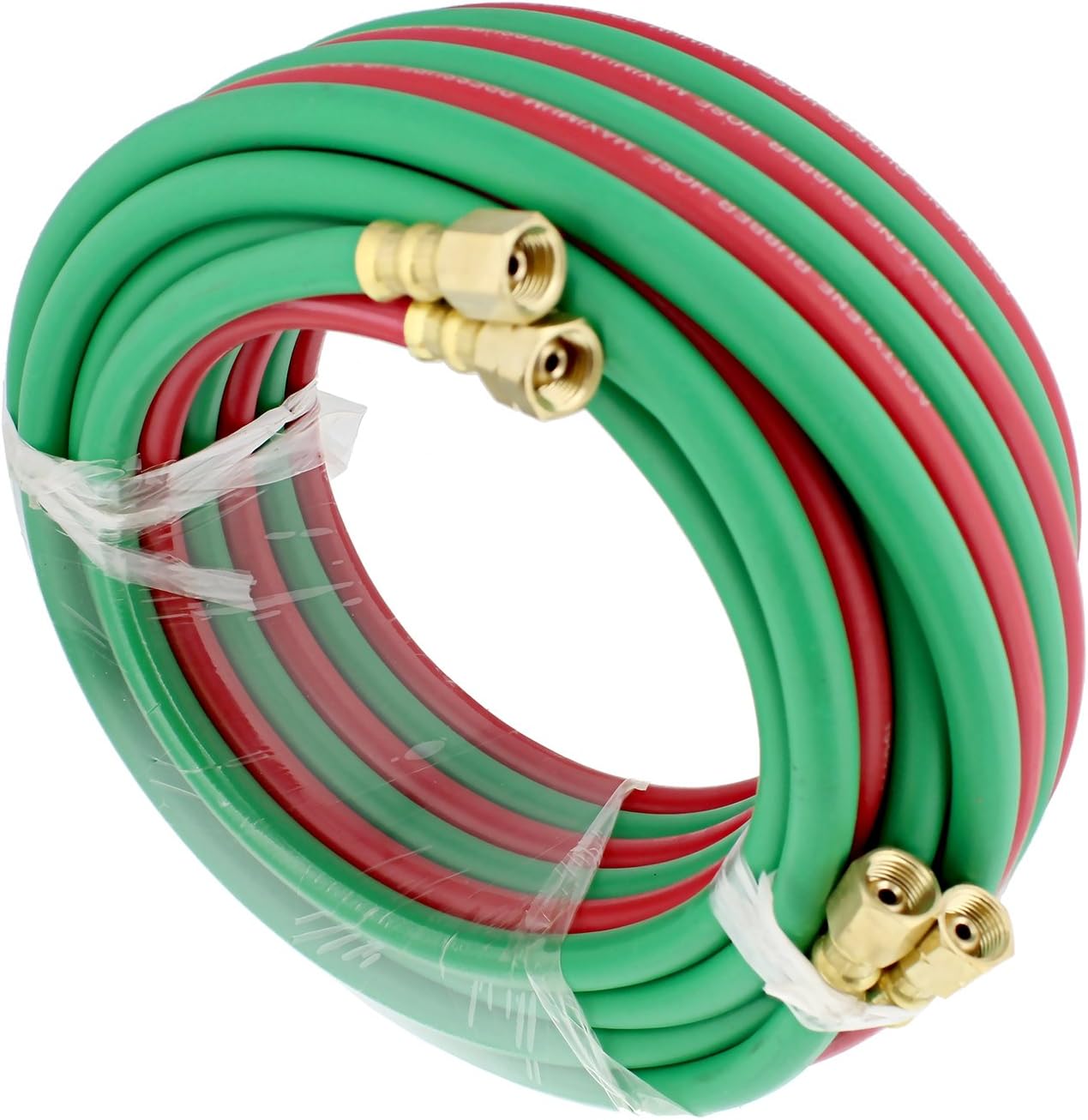 ABN Oxygen Acetylene Hose 1/4 Inch B Fittings Twin Welding Hose Oxy Acetylene Torch Hose Cutting Torch Hoses, 25 Foot