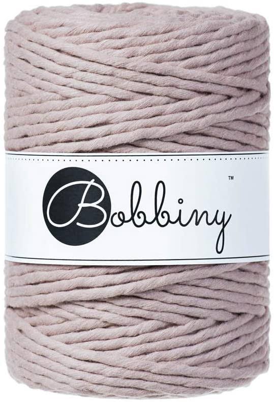 Bobbiny XXL 5mm Single Ply Macrame Cord (Pearl) 100m