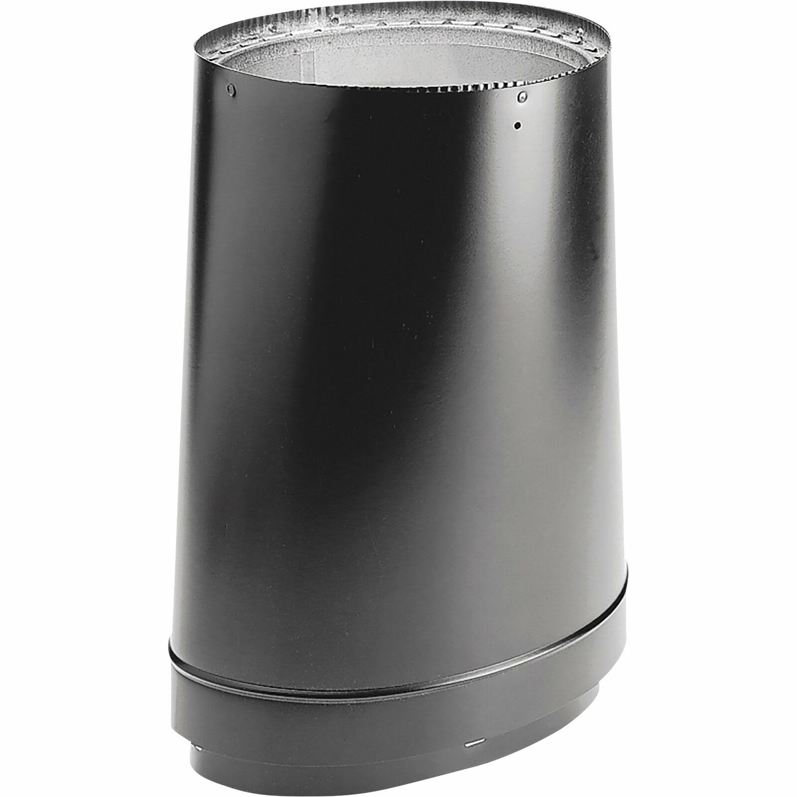 Duravent 6DVL-ORAD Black 8x22 to 6x22 Oval to Round Adapter