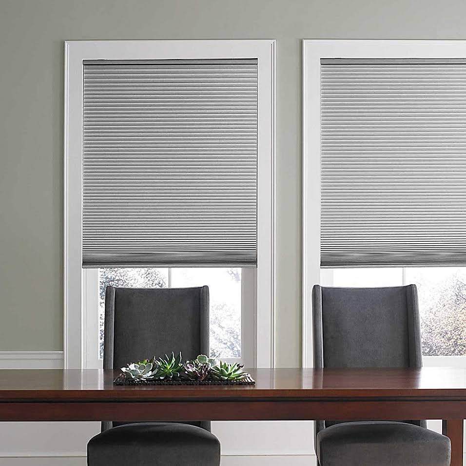 Real Simple Cordless Blackout Cellular 53x22 x 64x22 Length Shade in Grey