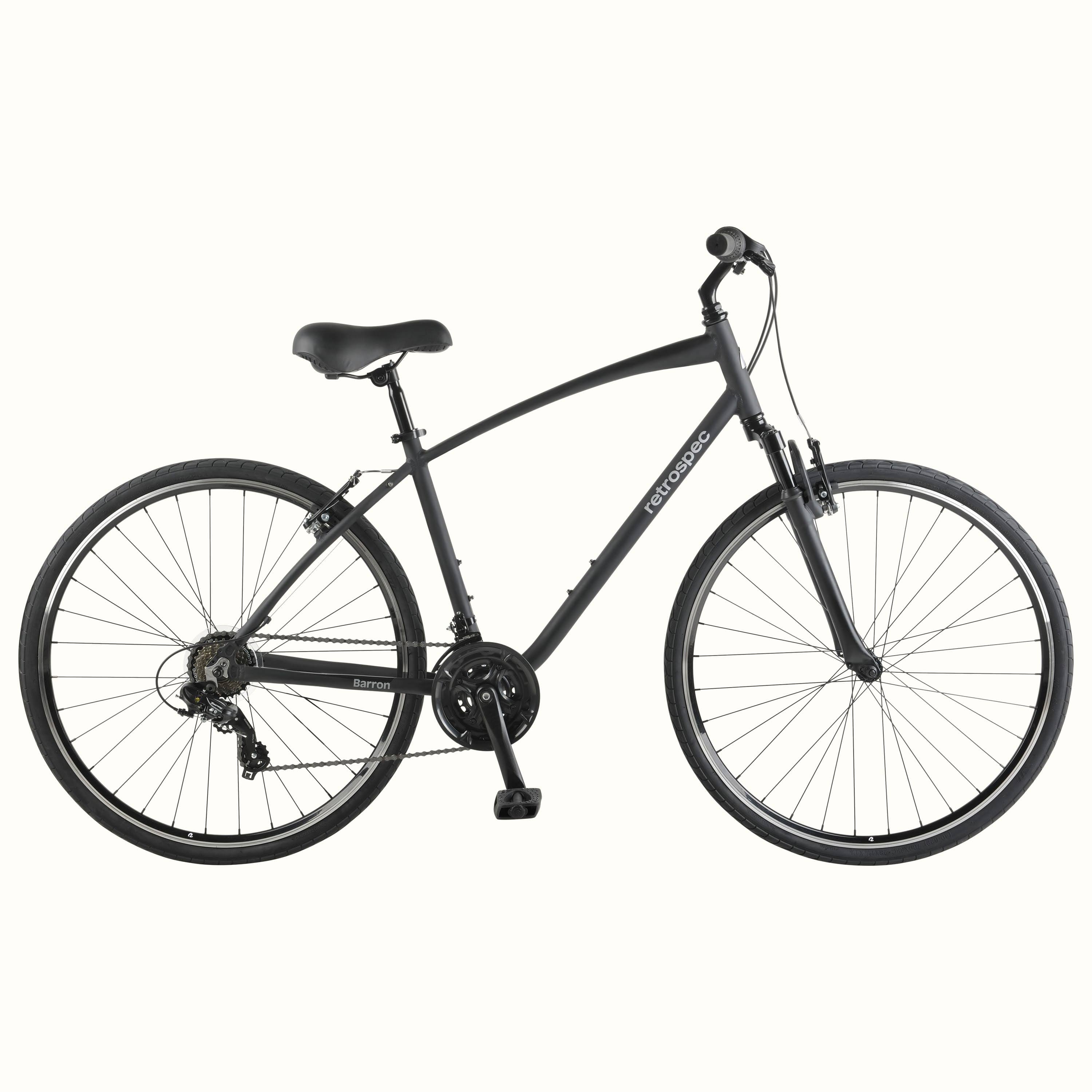Barron Comfort Hybrid Bike - 21 Speed Matte Black / 18in - M