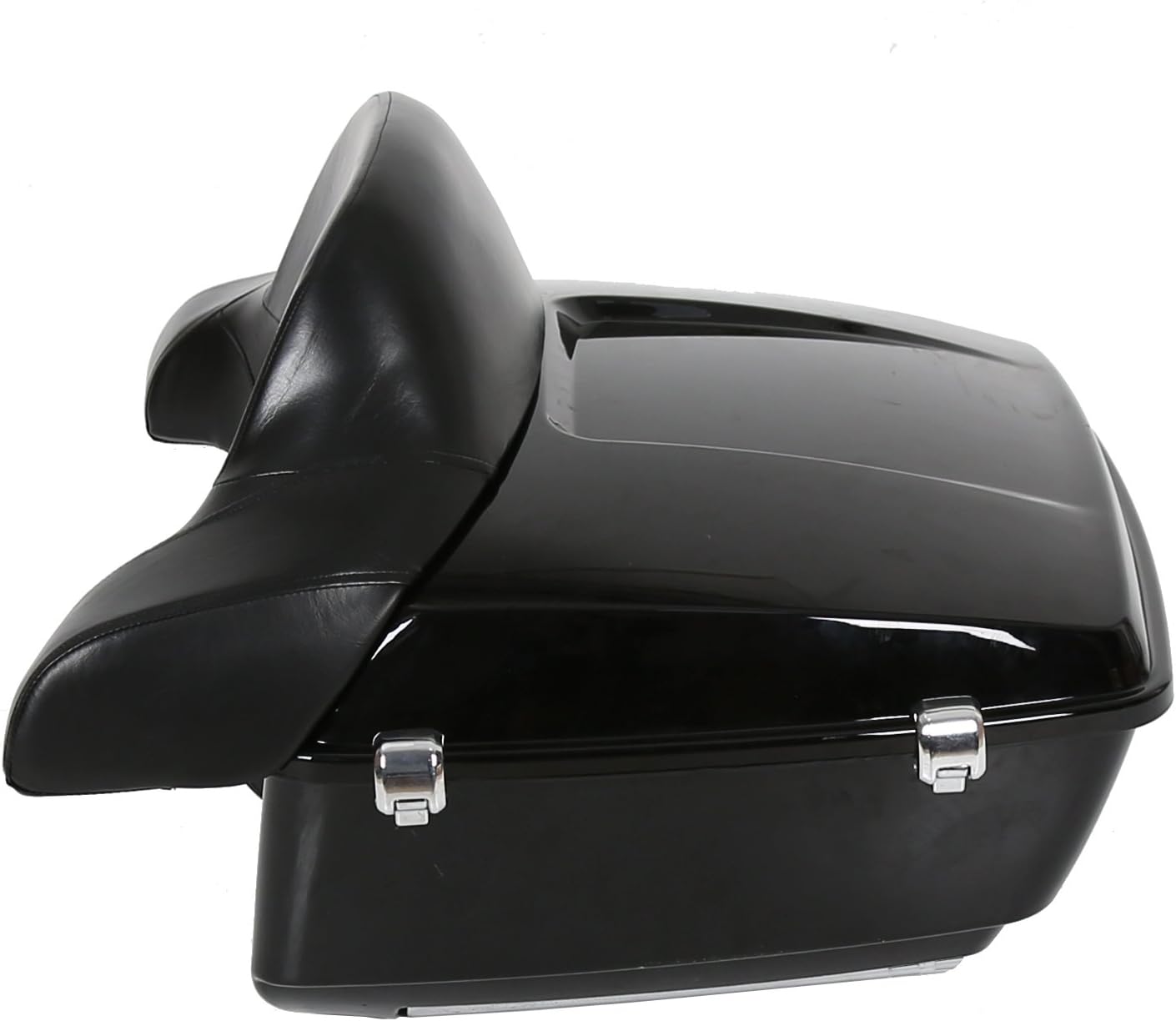 ECOTRIC King Tour Pack Touring Trunk Tail Box W/Wrap-Around Backrest Pad for Harley Touring Models 2014-2020 -You will receive two packages