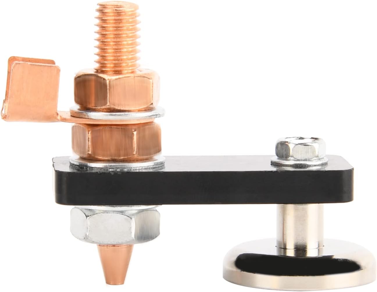 Welding Magnetic Ground Clamp,Strong Magnetism Large Suction Welder Magnet Head Safety Wire Holder,Copper Tail Welding Support Tool Accessories (WMG-02)