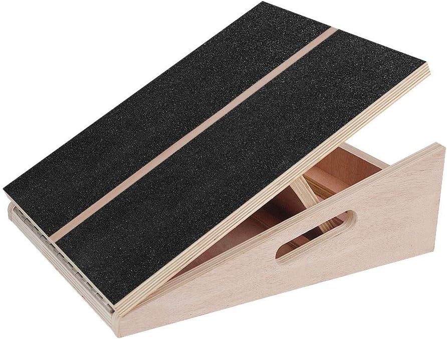 TOUCH-RICH Professional Wooden Slant Board Calf Stretcher, Adjustable Incline Ankle Stretching Board, Extra Side Handle Design for Portability, 5 Positions Workout Board Pack of 2