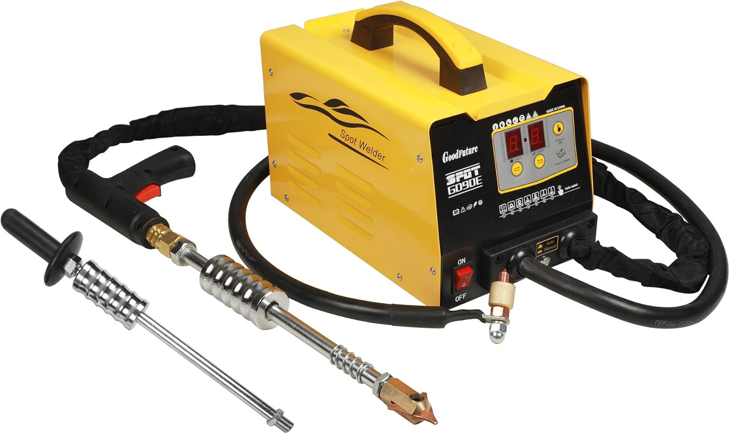 ourantools 110V Car Body Stud Welder Dent Repair Kit with Spot Dent Puller, 7 Modes 3KW Spot Welding Machine