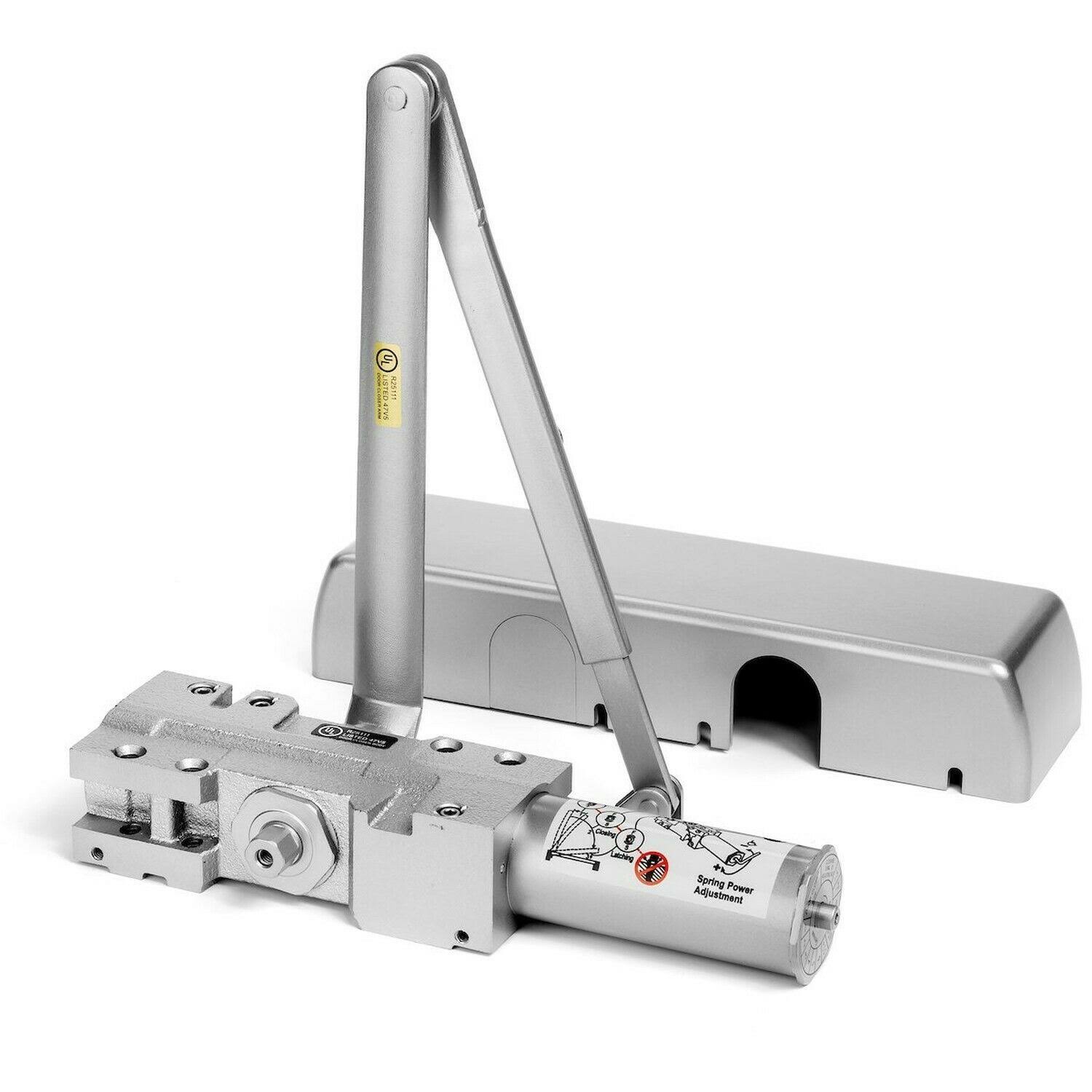 Dynasty Hardware 4401-alum Surface Mount Heavy Duty Commercial Door Closer, Sprayed Aluminum