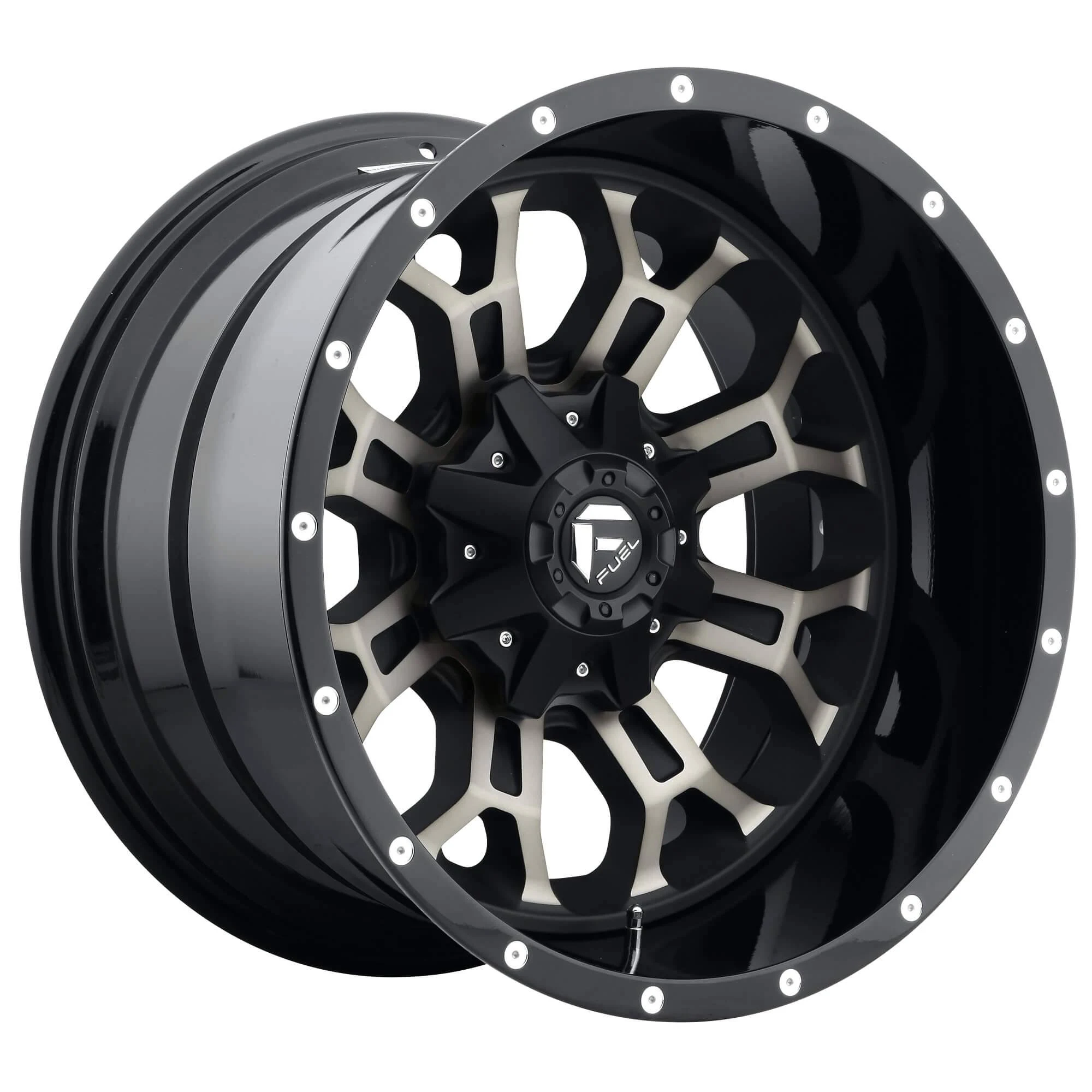 Fuel D26822209847 - Crush 22x22 Matte Black