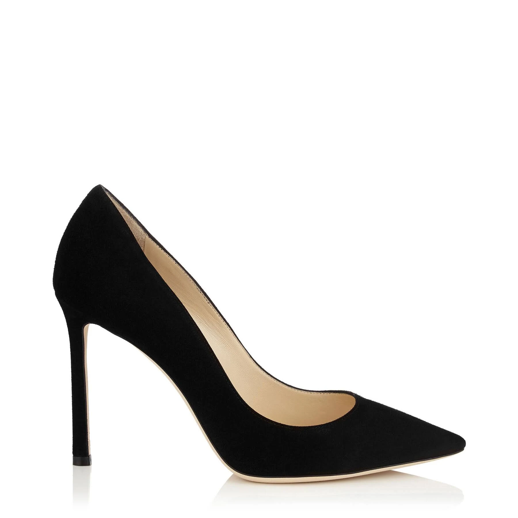 Jimmy Choo Romy 100 Suede Pump, 39.5 / Black