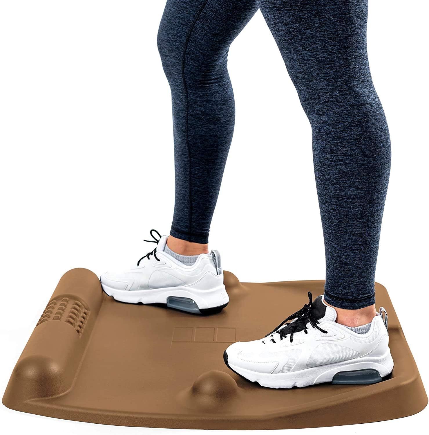 CubeFit TerraMat - Standing Desk Mat for Home Office - Mat Standing Desk Office Accessory - Ergonomic Mat Designed for Comfort, Balance, & Massage (Black)