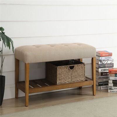 Acme Charla Bench in Beige u0026 Oak 1A7C090FA1C74034BE50450ADA707AAD Latitude Run