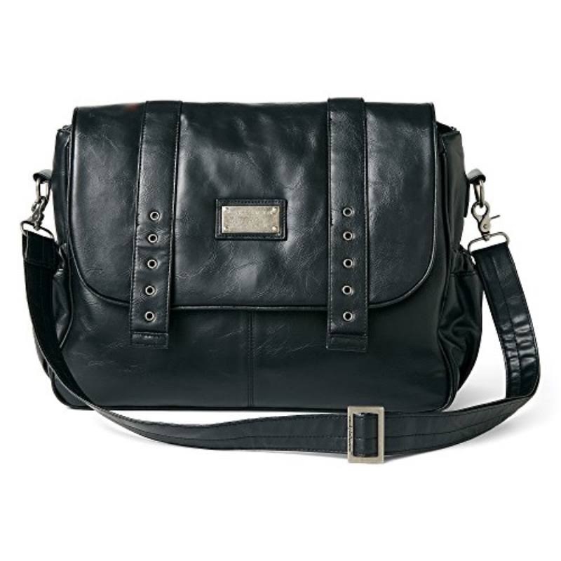 Wendy Bellissimo Black Messenger Diaper Bag