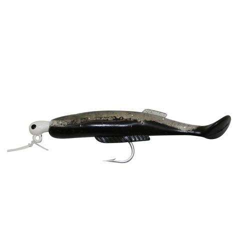 H u0026 H Cocahoe Minnow Double Rigs, Clear/Glitter/Black