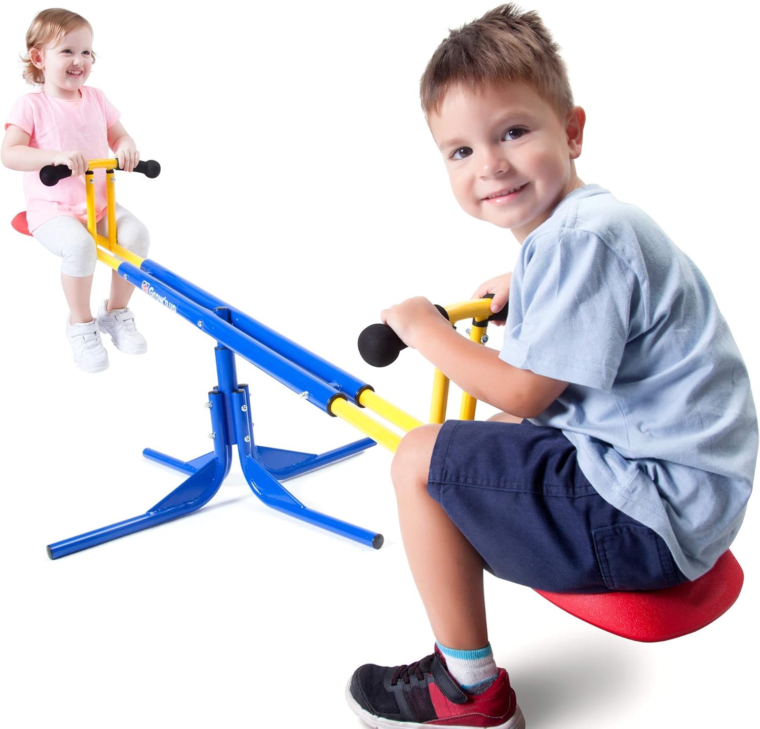 Grow'n Up Heracles Seesaw, 360 Degrees Rotation Teeter-Totter, Backyard Playground Outdoor seesaw, Sturdy & Durable outdoor play
