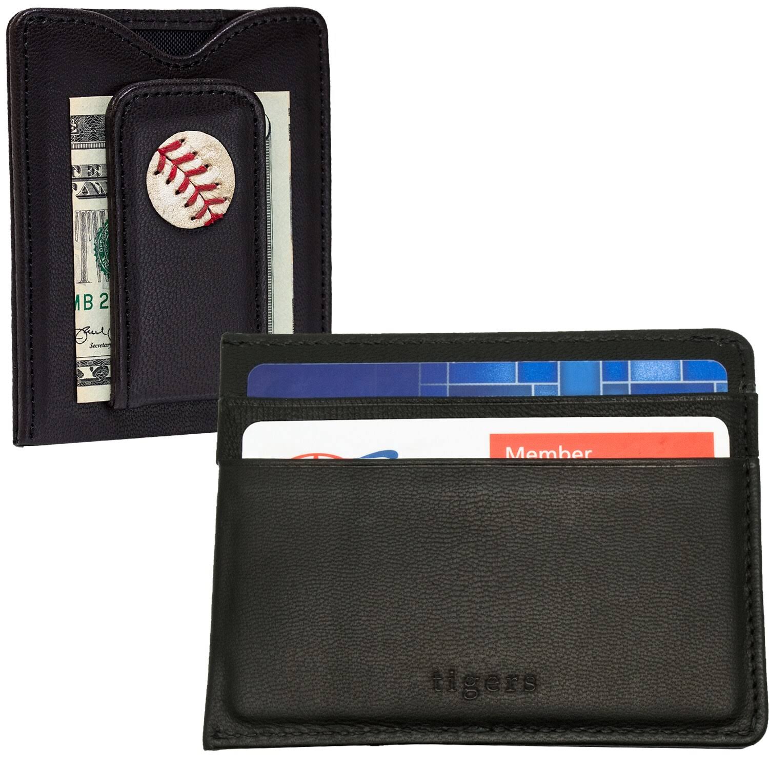 Tokens u0026 Icons Detroit Tigers Black Game-Used Baseball Wallet